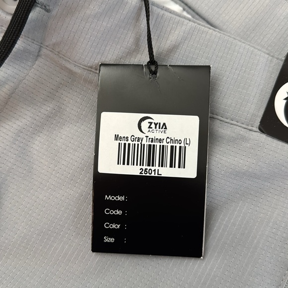 NWT Zyia Mens Gray Trainer Chino Large - Picture 10 of 11